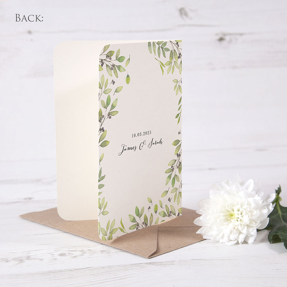 'Arabella' Folded Photo Thank You Card