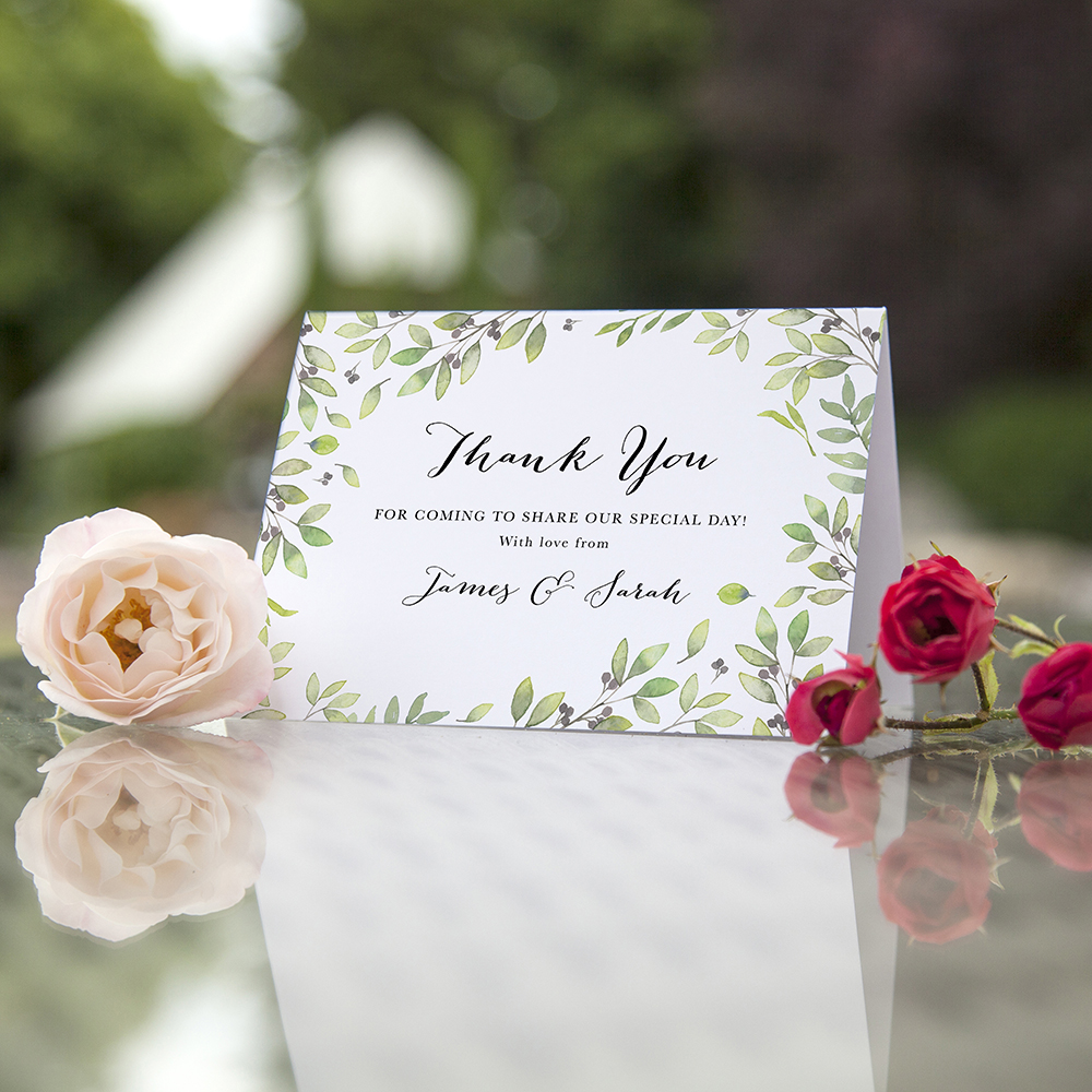 'Arabella' Folded Thank You Card