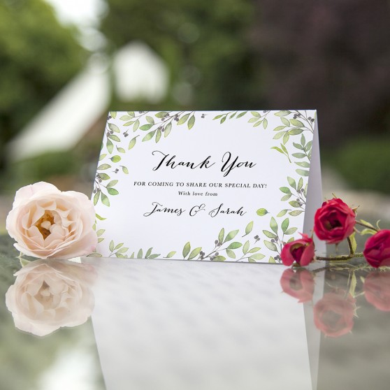 'Arabella' Folded Thank You Card