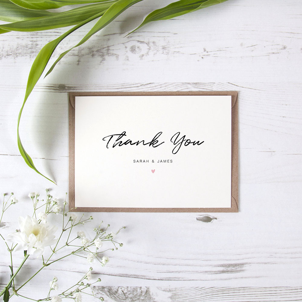 'Amanda' Standard Thank You Card