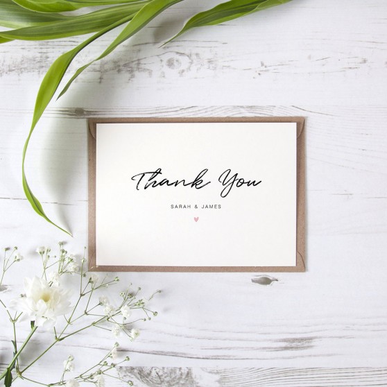 'Amanda' Standard Thank You Card