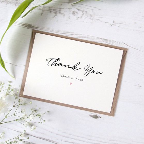 'Amanda' Standard Thank You Card