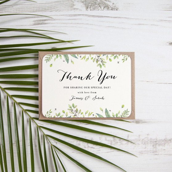 'Imogen' Standard Thank You Card