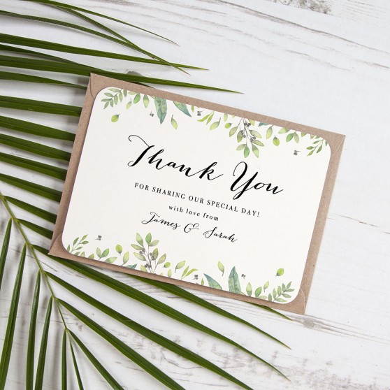 'Imogen' Standard Thank You Card