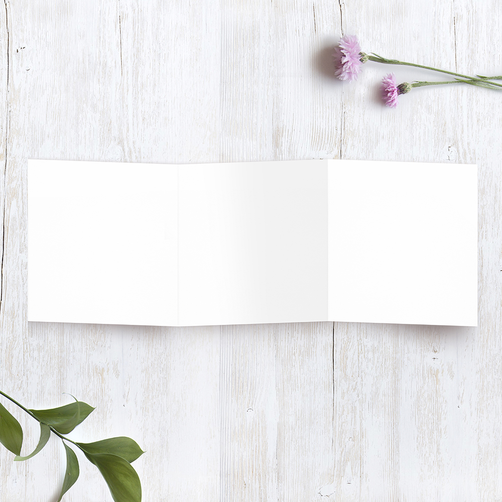 'Any Design' Tri Fold Wedding Invitation